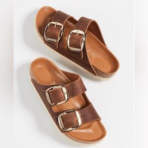 Birkenstock Arizona Big Buckle in Antique Cognac